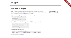 Desktop Screenshot of ledger-cli.org