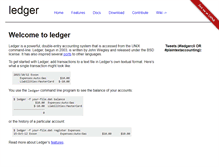 Tablet Screenshot of ledger-cli.org